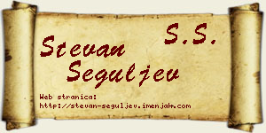 Stevan Šeguljev vizit kartica